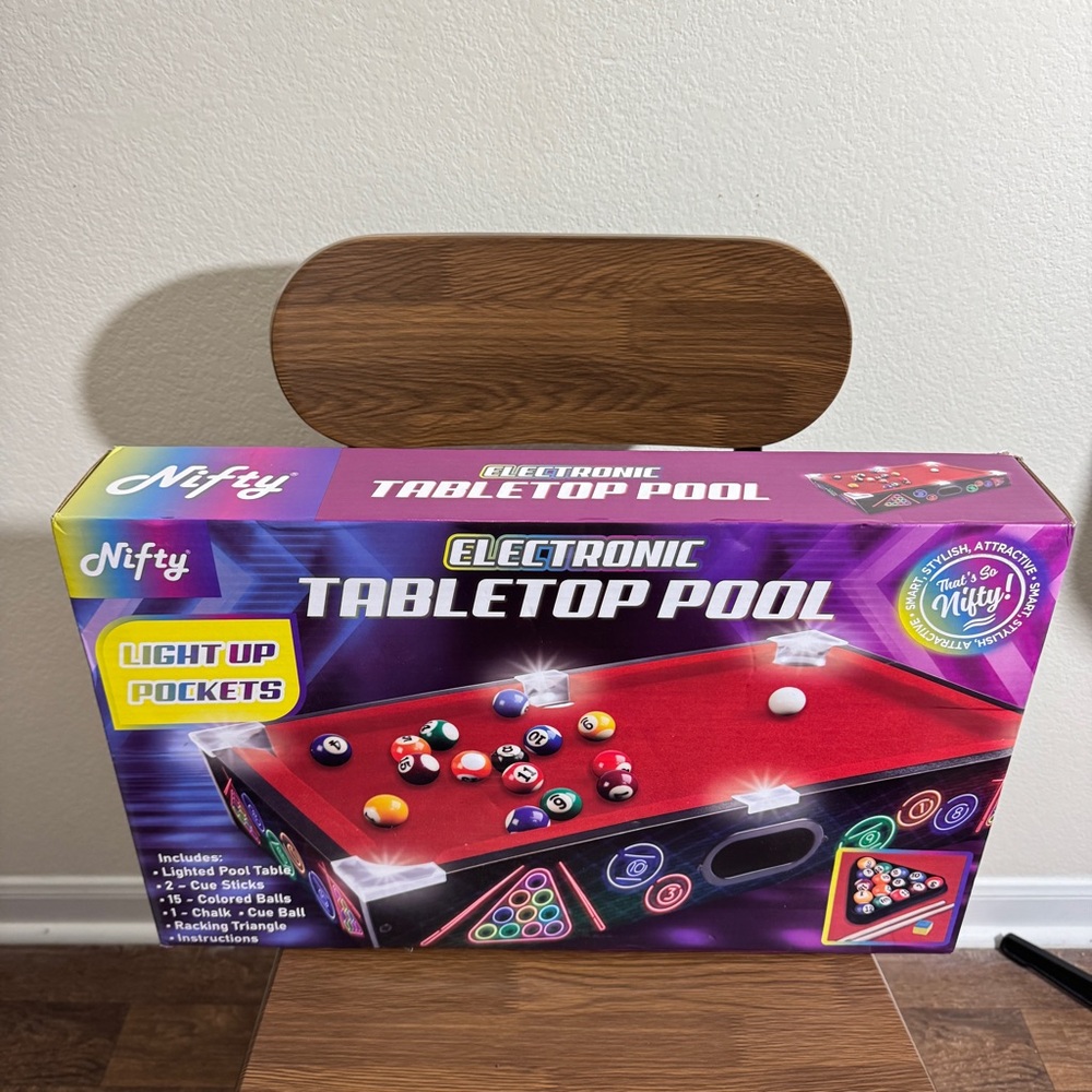 Nifty Electronic Tabletop Pool Kids Ages 5+